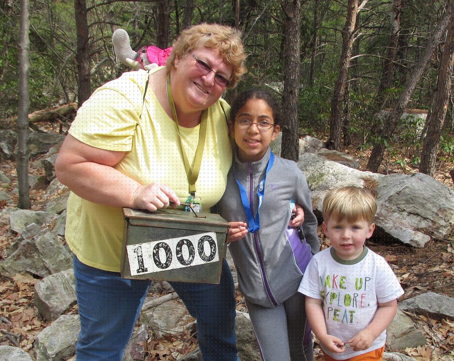 OhMelli, Nana’s Luz, and T-Tyger after finding the cache.